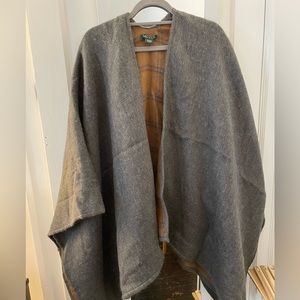 Gray and orange Ralph Lauren poncho